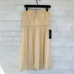 J. Crew Weddings NWT Nadia dress in champagne silk chiffon